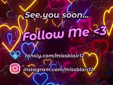 Missblair12  live sex cam