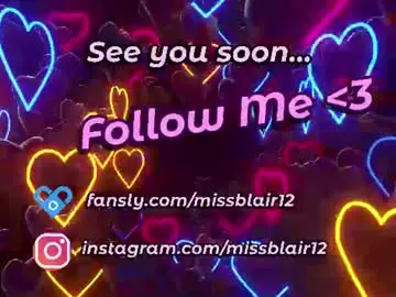 Missblair12  live sex cam