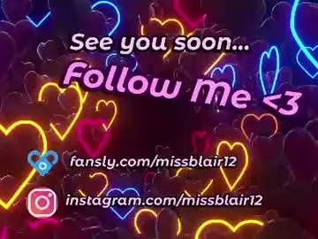 Missblair12  live sex cam