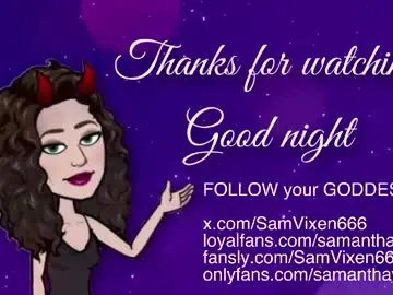 Samanthavixen  live sex cam