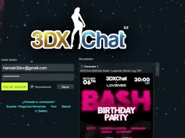 Hannah3dx  live sex cam