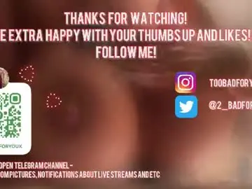 2badforyou  live sex cam