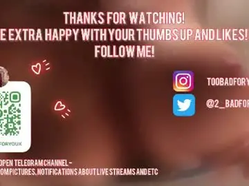 2badforyou  live sex cam
