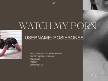 Rosiebones  live sex cam