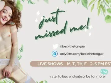 Beckthetongue  live sex cam