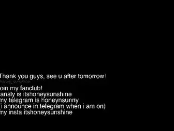 Honey_sunshine  live sex cam